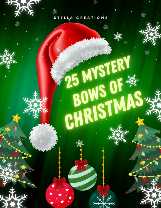 25 MYSTERY bows of Christmas